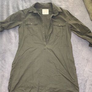 girl krazy Olive Green Utility Shirt